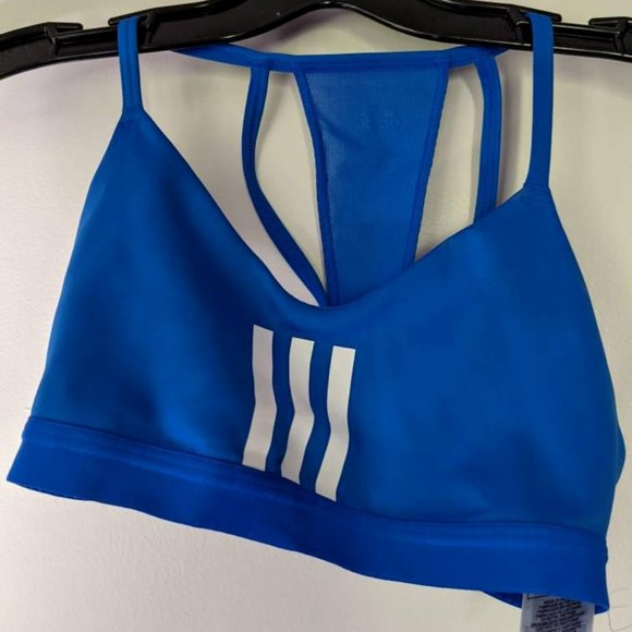 Adidas Sports Bra Top Exercise Blue (XS) - Picture 2 of 5
